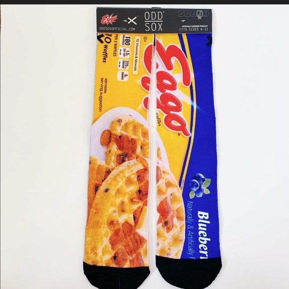 ODD SOX Blueberry Waffles Socks - Picture 7 of 11